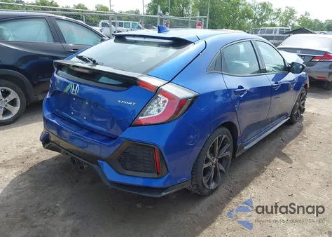 2018 Honda Civic Sport из США, поврежденный, VIN SHHFK7H4XJU214614